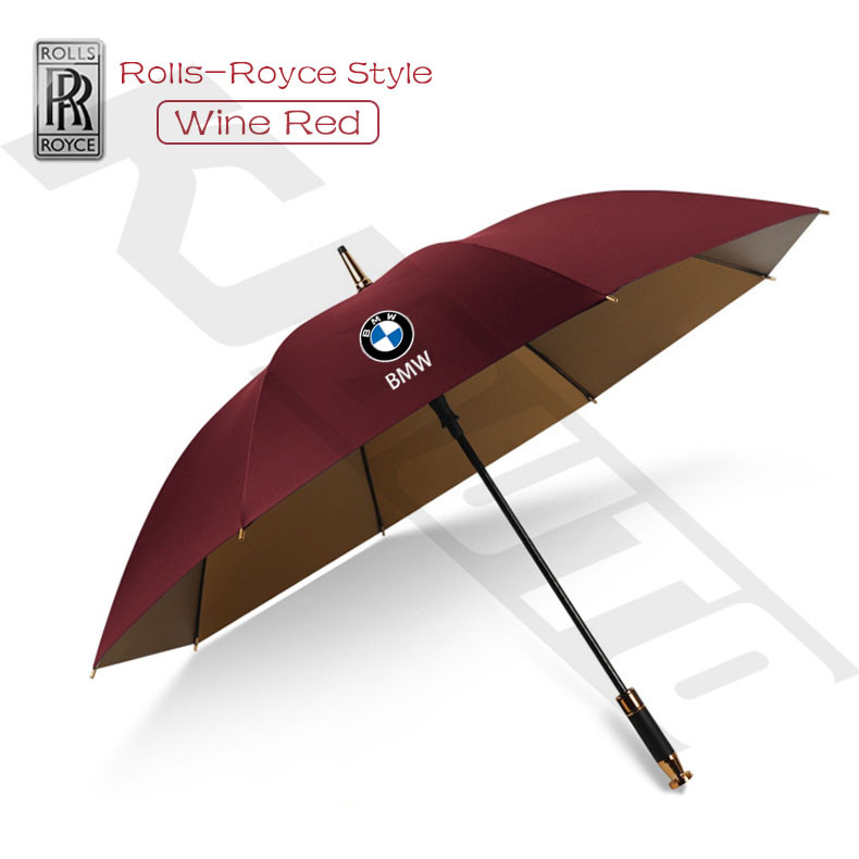 [Phong cách Rolls Royce] Ô dù chơi gôn tự động BMW Cửa hàng 4S Ô VIP Ô dù che nắng chống tia cực tím Quà tặng xe công sở cho BMW 3 Series 5 Series X5 X3 X1 2 Series 1 Series 4 Series X4