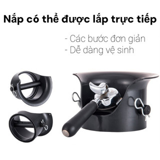 Hộp Đập Bã Cà Phê Dạng Đứng Ống Tròn Cao, Thùng đựng bã cà phê đứng, Cho Nhà Bếp Gia Đình Và Nhà Hàng