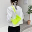Túi đeo nách AWNGD, Túi đeo vai thạch trong suốt có dây kéo, Túi xách du lịch PVC màu trơn chống thấm nước