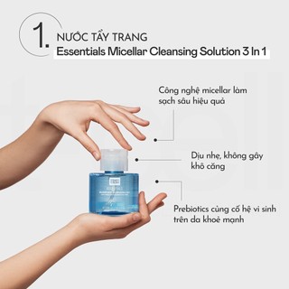 Nước Tẩy Trang Toàn Năng Martiderm Essentials Micellar Cleansing Solution 3 In 1 300ml