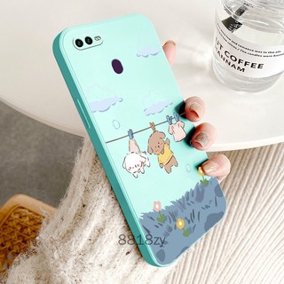ốp lưng OPPO A5S A12 A7 F9 Ốp Điện Thoại tpu silicone Mềm Chống Rơi Vỡ In Hình Dễ Thương Kèm Dây Đeo Cho OPPO A5S A12 A7 F9