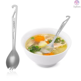 Lixada Stainless Steel Spork with Bottle Opener - Convenient and Versatile Utensil for Outdoor Adventures