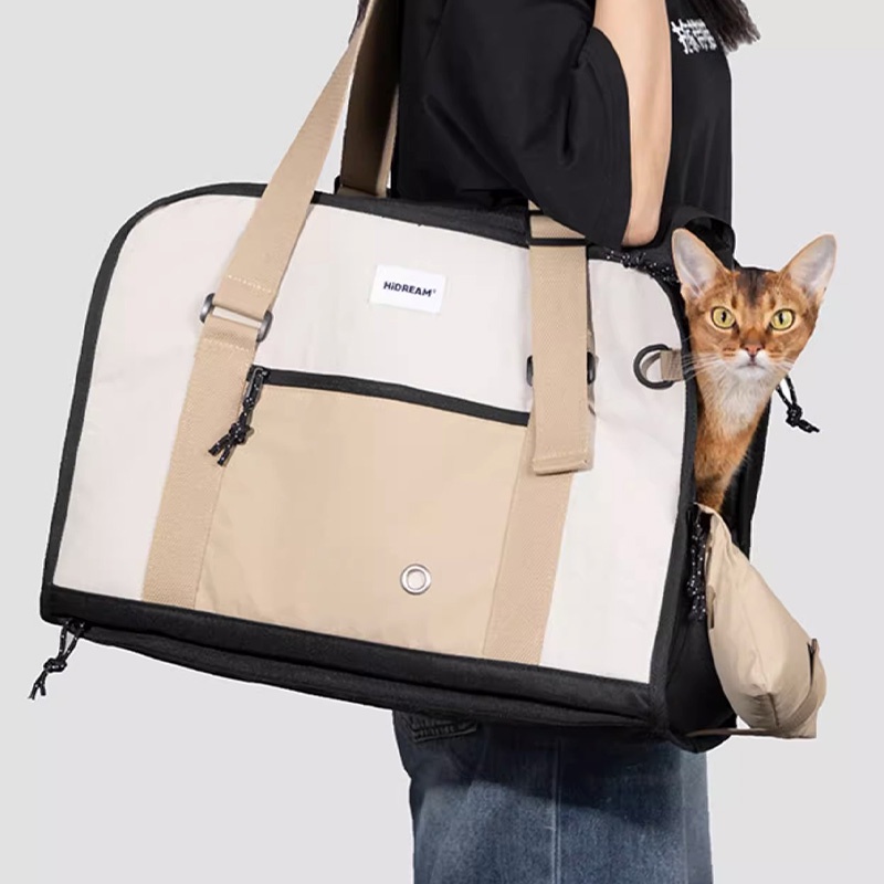 HamshMoc Di Động Thú Cưng Carrier Thoáng Khí Túi Xách Thú Cưng Sang Trọng Cho Mèo Chó Và Động Vật Nhỏ Đi Bộ Đường Dài Du Lịch Hàng Không Được Phê Duyệt