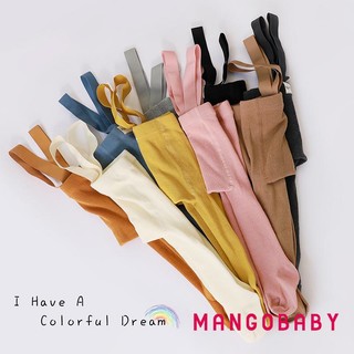 Mg-baby Bé Gái Quần Lót Chân Dễ Thương Có Dây Treo Quần Lót Co Giãn Vớ Quần Legging Trẻ Sơ Sinh