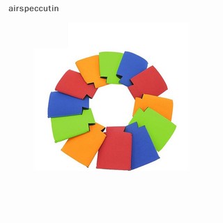 Airpeccutin 6 Cái Bia Lon / Tay Áo Cách Nhiệt Mềm Có Thể Tái Sử Dụng Giá Đỡ Nước Soda Chai EN
