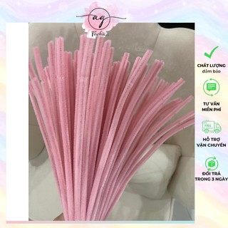Kẽm Nhung Loại 1 Làm Hoa Handmade Màu Pastel Lông Dày Mịn AG.FASHION