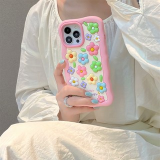 Ôp Điện Thoại Silicon Dẻo Họa Tiết Hoa 3d Nhiều Màu Thời Trang Cho iphone 15 pro max 14 pro max 13 pro max 12 pro max Ốp