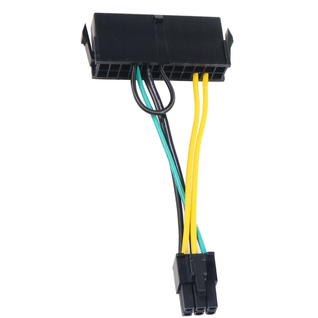 Dây Cáp Nguồn Chuyển Đổi atx 24pin Sang 6pin 24p Sang 6p 18awg Cho lenovo / dell / acer 3050 6 pin