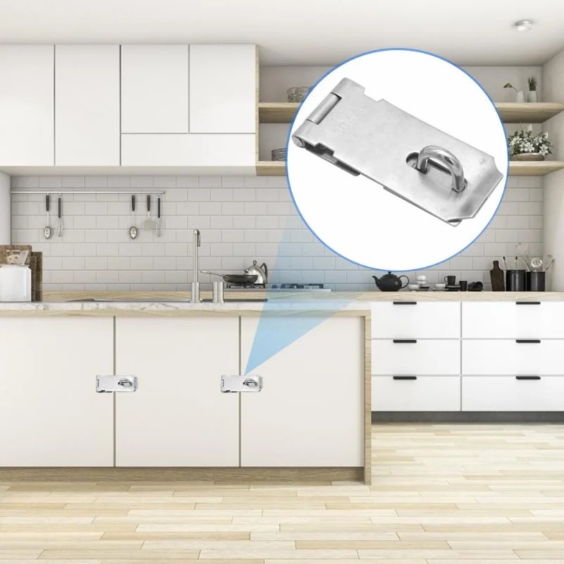 Chốt Khóa Hộp Cửa Cứng Bằng Thép Không Gỉ Chống Trộm