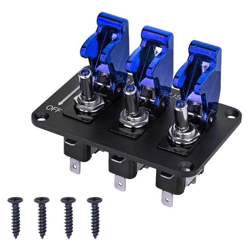 Kool 20A Cầu Chì 24V 12V Bảng Điều Khiển Công Tắc 3 Nút Bật Tắt Đèn Xe Tải Ô Tô