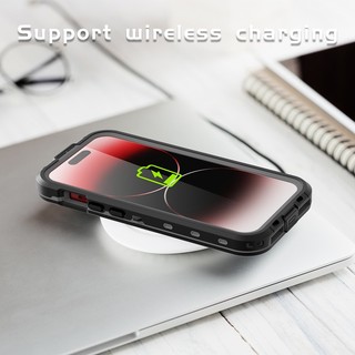 ốp 15 promax lưng chống nước Outdoor IP68 Waterproof Swimming Diving Phone Case Cover for iPhone 15 ProMax 14 Pro Max iphone15 Plus Magnetic Cases