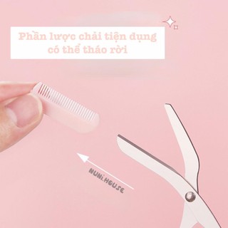 Bộ Dụng Cụ Dao Kéo Cạo Lông Mày GECOMO Chống Trầy Tiện Dụng Tạo Kiểu Cắt Tỉa Lông Mày Dao Cạo Lông Mày