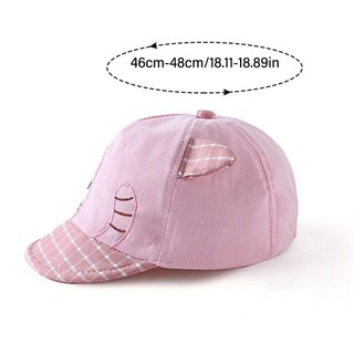 Mũ HOBBYIN Bé Trai Grils, Mũ Bóng Chày Cotton Mềm Mại Cho Bé, Họa Tiết Mèo Hoạt Hình Hàn Quốc 6-36 Tháng Trẻ Em Đạt Đỉnh Mũ
