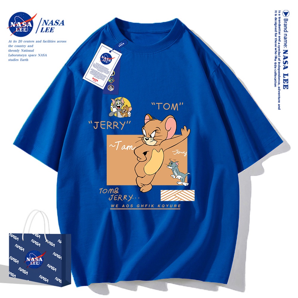 Áo Thun Cotton Tay Ngắn Dáng Rộng Nasa – Thời Trang Mùa Hè 2024 Cho Nam