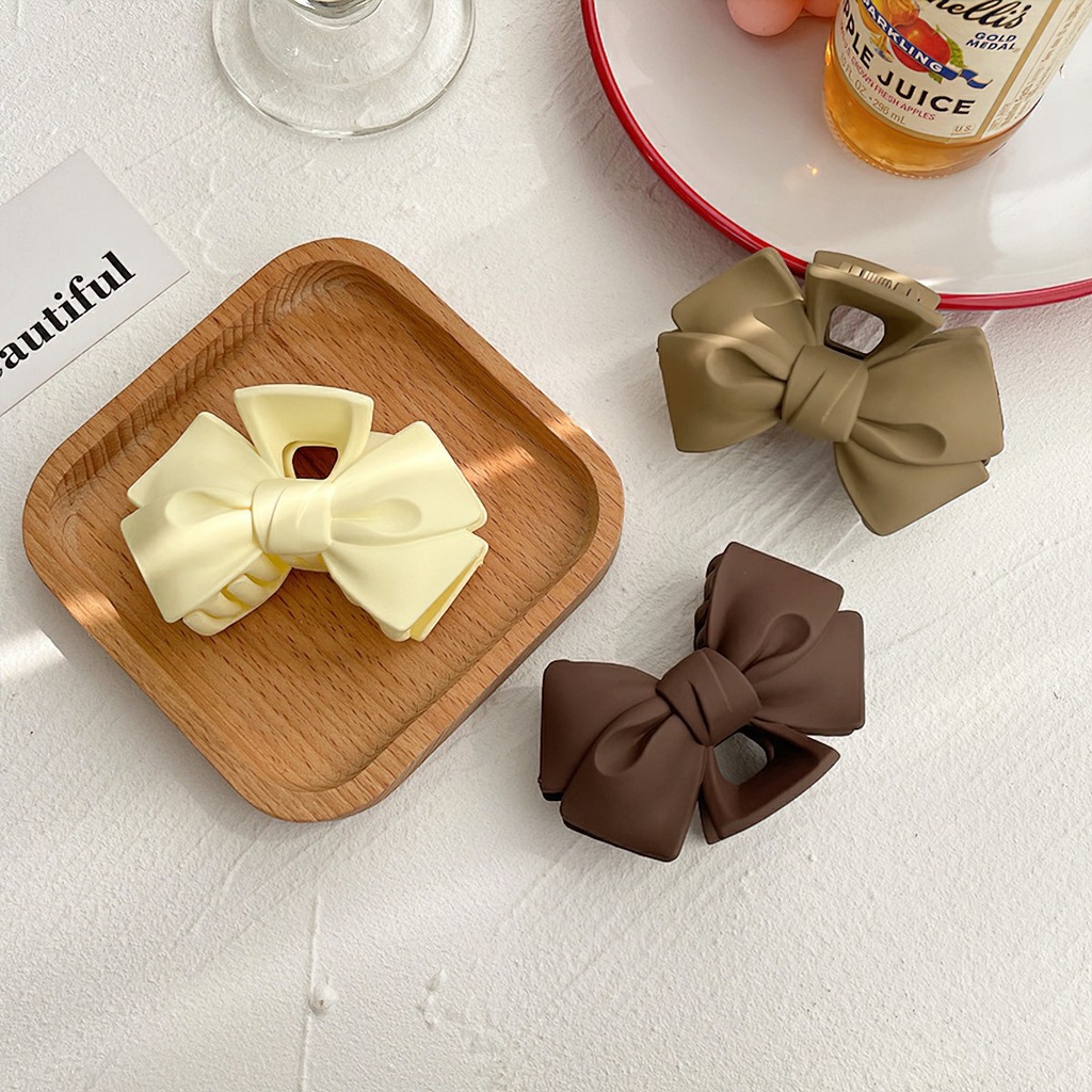 Kẹp tóc nữ nhựa đơn giản tone màu pastel xinh xắn nhiều màu sắc