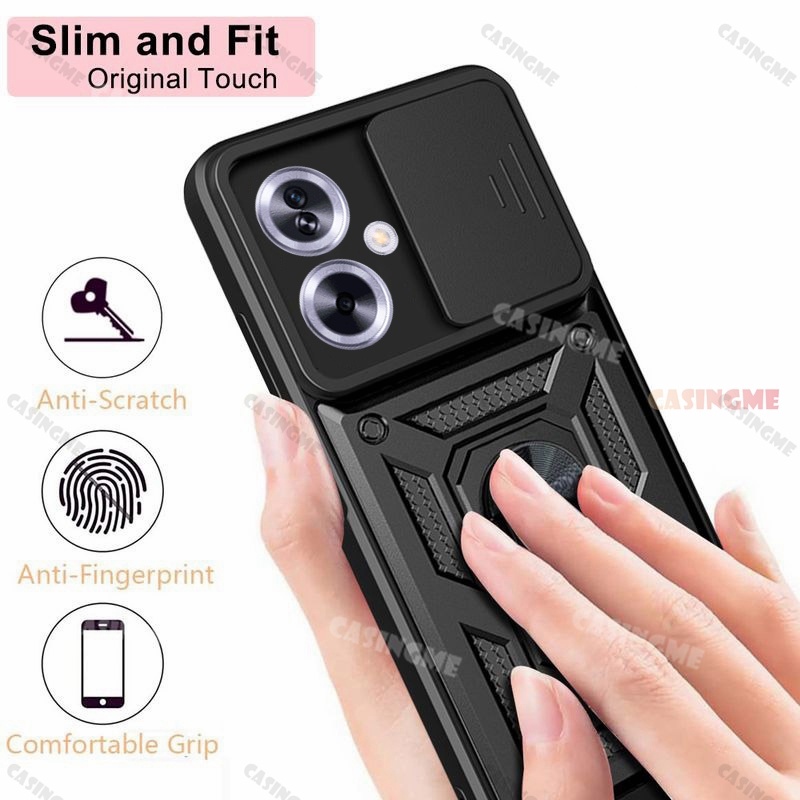 Redmi 13C 5G 2024 Vỏ giáp chống sốc cho Redmi 13C Redmi13C 13 C C C13 4G 5G 2024 Giá đỡ vòng từ tính trên ô tô Kéo đẩy Bảo vệ Camera Vỏ điện thoại Vỏ Camera Ốp lưng