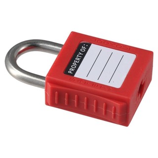 Khóa Loto màu đỏ HAVENLYCO bằng thép không gỉ, 2 phím bền kèm thẻ khóa điện