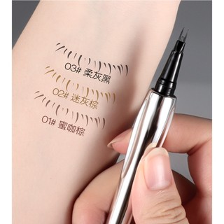 A.m.g Bút Chì Kẻ Lông Mày Dạng Lỏng Hai Đầu Chống Thấm Nước Không Nhòe Cực Kỳ Mịn Mượt