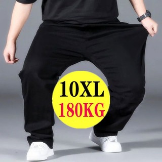 Plus Quần Tây Nam Ống Đứng Màu Đen Thanh Lịch Cỡ Lớn 60-180kg 7xl 8xl 10xl