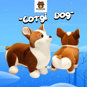 Rytanda Kawai Ikoki Dog Plush Doll Dễ thương Chất béo Corgi Filler Toy Soft Dog Plush Baby Toy Quà tặng sinh nhật cho trẻ em Chó corgi Nhồi Bông Dễ Thương