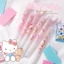 Bút gel (6 s), mực đen 0,5mm, bút statiry đáng yêu Kuromi Kitty My Me | Bluerubystore