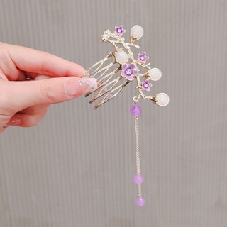 Lược Kẹp Tóc Phối Tua Rua Phong Cách Trung Hoa Độc Đáo