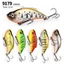 MỚIIDEA VIB Mồi chìm, Mồi câu cá Mini xoay rung, Hot 9179 Wobblers Crankbaits Treble Hook Mồi câu cá
