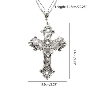 Marset Gothic Mặt dây chuyền Vòng cổ chữ thập Gothic Hoàn hảo cho nam nữ Cô gái