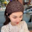 THEGIRL8B Dây buộc tóc lưới ren, Băng đô rộng bên hoa, Mũ đội đầu cá tính Vòng buộc tóc ren dành cho nữ Rửa mặt