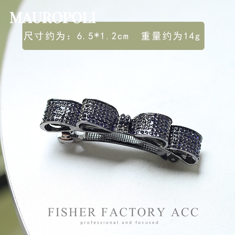 Mauropoli [Hàng Có Sẵn] Kẹp Tóc Đính Đá Phong Cách Hàn Quốc Đơn Giản