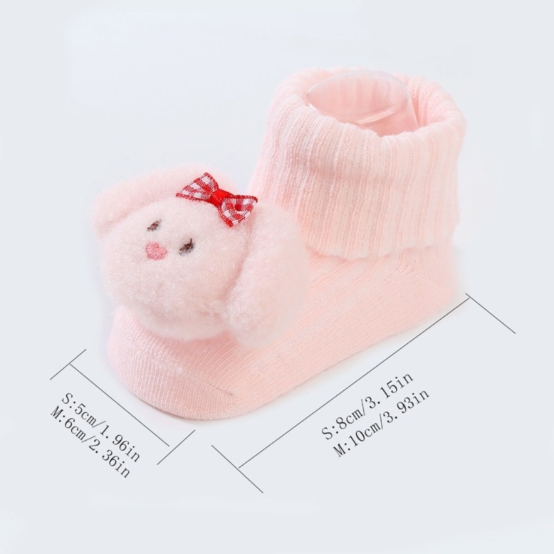 Kikin Mềm Cho Trẻ Sơ Sinh Mùa Đông Tất Hoạt Hình Tập Đi Trẻ Sơ Sinh Tầng Tất Động Vật Thiết Kế Tất Trẻ Em Giữ Ấm Phong Cách