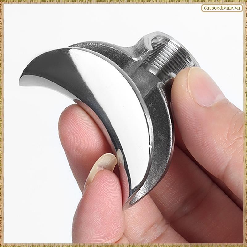 [K O G X] Tay cầm máy pha cà phê bán tự động Vòi phun nước bằng thép không gỉ Vòi phun biến dạng 58mm, Đơn