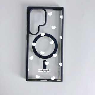Ốp điện thoại White Love Heart S25plus S25 ultra cho Samsung s22 s22plus ultra Girly S23 S23Plus s23fe s24 s24plus s24ultra Ốp điện thoại