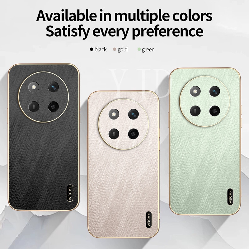 Ốp Lưng Cho Honor X9C Smart X9B X9A Gold Silk Skin PC Khung Mạ Điện Chống Rơi Vỏ Điện Thoại