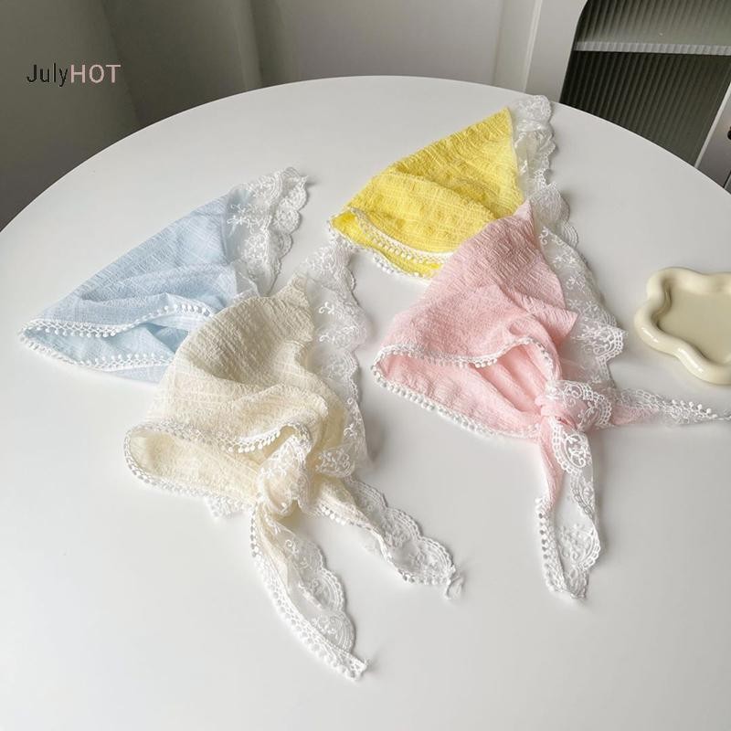 Julyhot Vintage Tam Giác Ren Tóc Khăn Cho Nữ Bé Gái Mùa Xuân Mùa Hè Tóc Ngọt Khăn Trùm Đầu Xu Hướng Thanh Lịch Phụ Kiện Tóc Quà Tặng Massivedeals