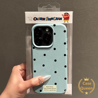 Thời Trang Sáng Tạo Đơn Giản Điểm Sóng Dễ Thương Tương Thích Cho IPhone 16 15 11 13 12 14 Pro Max XR 16 14 15 Plus XS X Max Sang Trọng Cảm Giác Da Họa Tiết Mềm