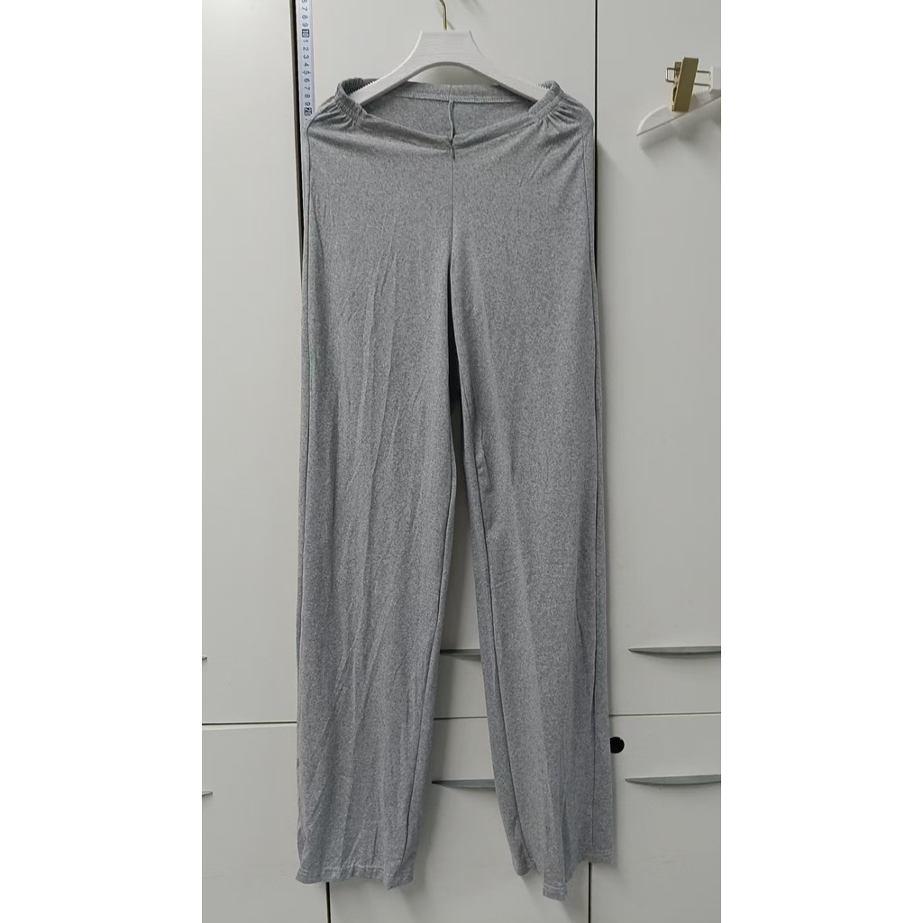 Milyfashion Thoải Mái Gợi Cảm Thấp Eo Drape Mềm Mại Sáp Thẳng Sàn Lau Quần Slim-Fit Nhà Quần Tập Yoga Thường Ngày Nữ