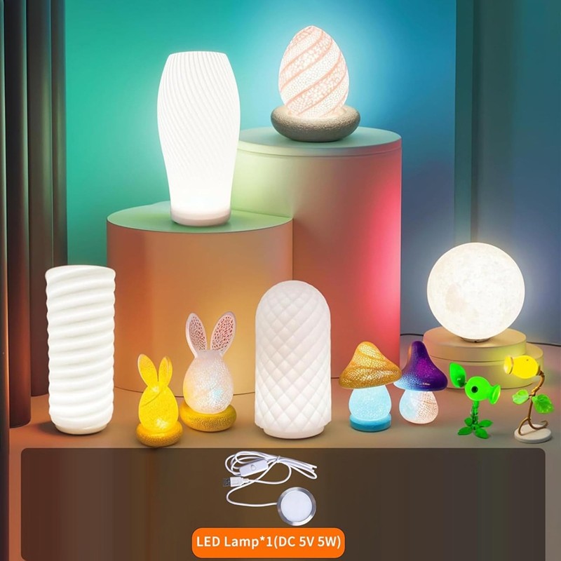 Bộ đèn LED DIY: Chỉ phụ kiện phần cứng KHÔNG có bộ phận in 3D, dự án chiếu sáng tùy chỉnh hiệu quả năng lượng sáng