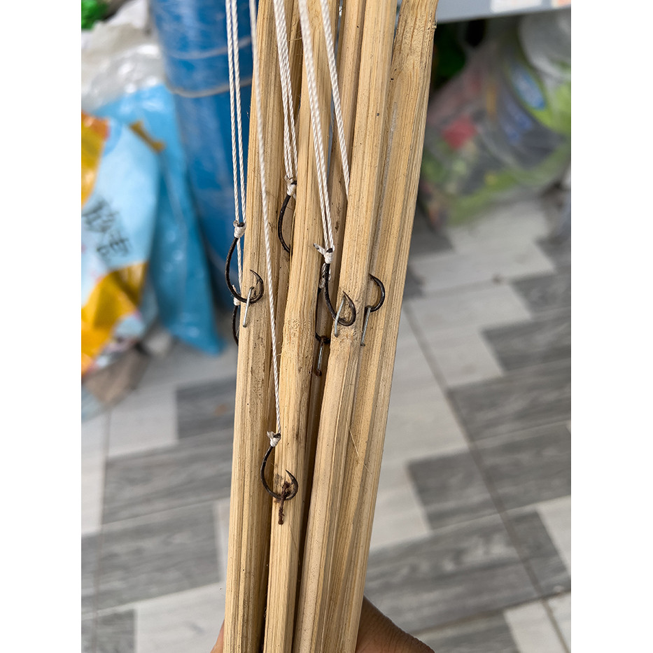 Combo 10 Cần Cắm Câu Cá Lóc, Cá Đồng, trê, ếch, lươn Dài 85cm
