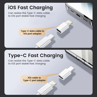 Bộ Chuyển Đổi Sạc Chuyển Đổi Điện Thoại Android Sang Type-C IOS Tương Thích Cho IP15 Adapter Chuyển Đổi USB C Micro USB Cắm