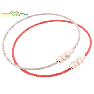 [fernweh] Set 10 Vòng Khóa Dây Cáp Bằng Thép Không Gỉ [Mới]