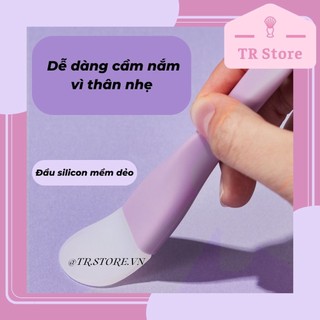 Cọ mặt nạ hai đầu silicon Gecomo cao cấp có đầu múc sản phẩm 2 trong 1
