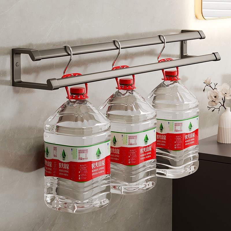 40-80CM Phòng Tắm Giá Treo Khăn Treo Tường Tháp Thanh Nhôm Khăn Giá Treo Khăn Không Đấm Phòng Tắm Giá Để Đồ
