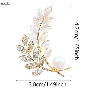 [Gzi1] Trâm Cài Áo Khoác Vest Đính Ngọc Trai opal Lấp Lánh Chống Ánh Sáng