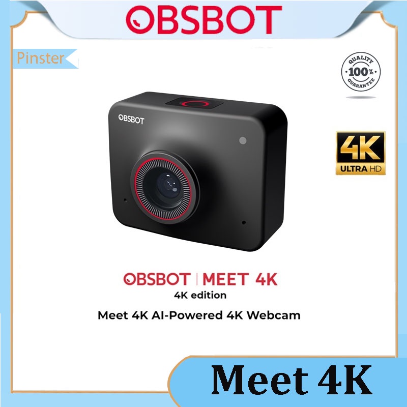 Obsbot Meet 4K AI-Powered Nền ảo Phiên bản 4K Webcam One Tap To Privacy ...