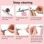 FAVORITEGOODS Sơn móng tay nghệ thuật Airbrush, Tranh xăm cầm tay phun oxy, Tranh bền Công cụ trang điểm bánh Máy nén khí phun sơn móng tay