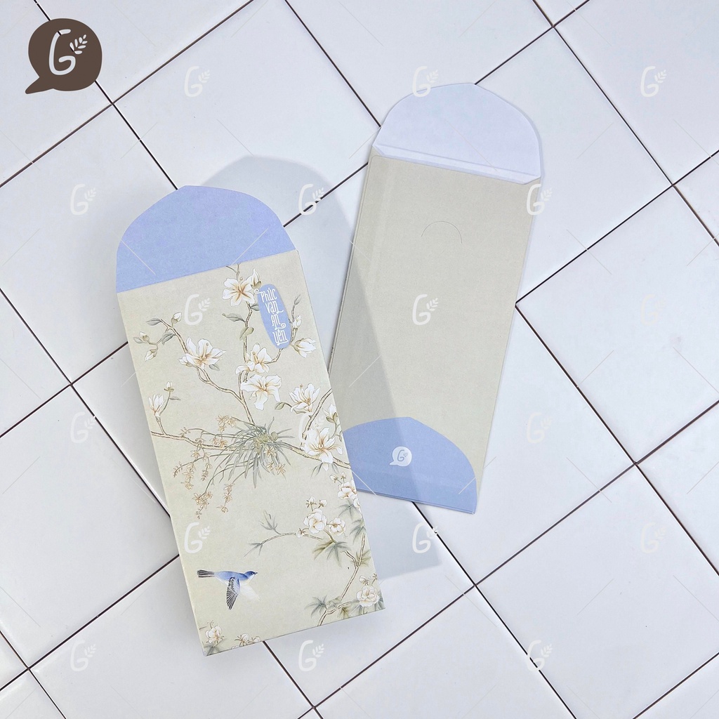 Bao lì xì tết 2025 cao cấp của Gác Xép chất liệu Kraft Nhật nhập khẩu - Mã GX023