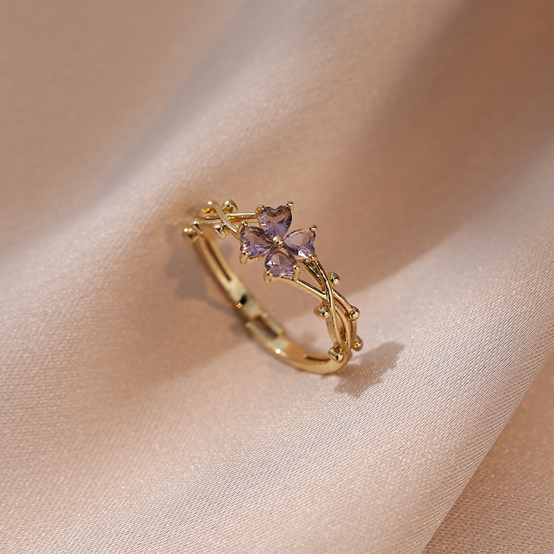 Nhẫn Đeo Tay Đính Đá Zircon Thời Trang Cho Nữ