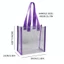 Túi Tote MARGREDY, Túi mua sắm mỹ phẩm ngâm trong suốt, Túi quà tặng PVC Túi thạch nhựa