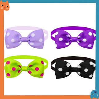 18 Màu Thú Cưng polka Chấm Cổ Thú Cưng Khăn Cho Thú Cưng Ngày Lễ Cà Vạt Mèo Cà Vạt Thú Cưng Cổ Thời Trang Thú Cưng Giáng Sinh Mặc Quần Áo